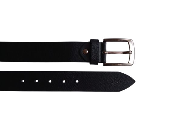 Black Leather Casual Belt