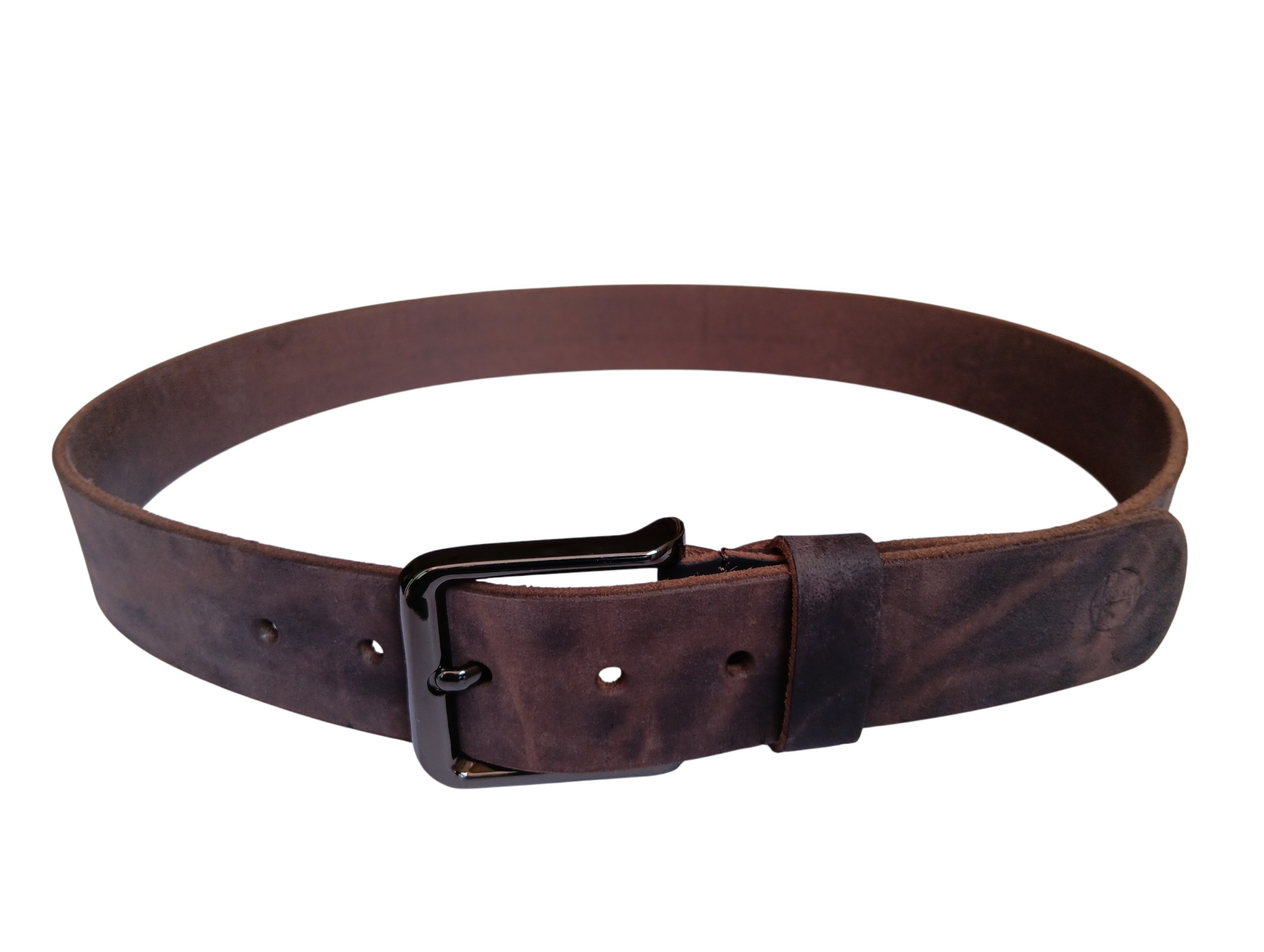 Dark Brown Full Grain Leather Casual Belt