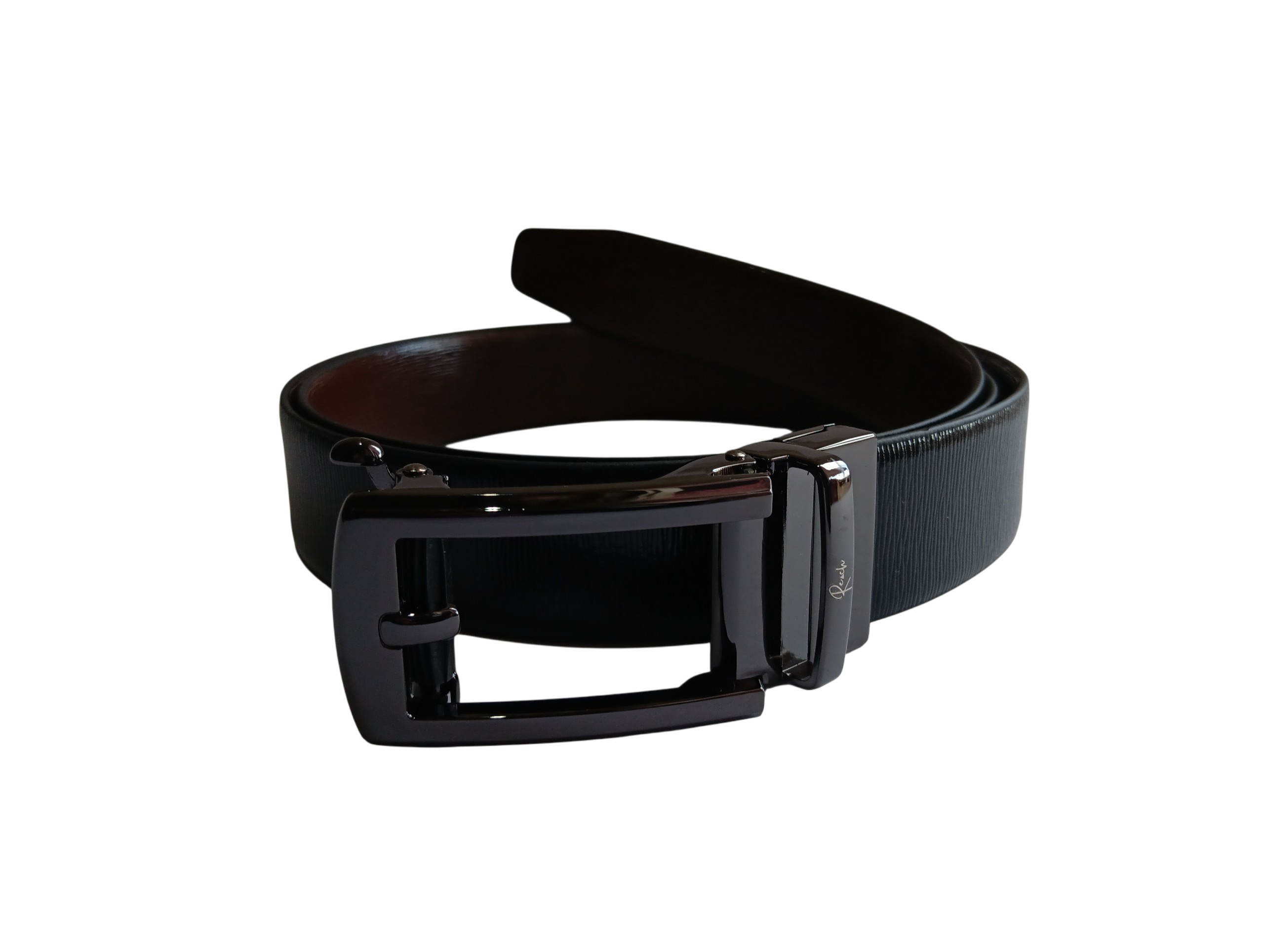 Black & Brown Reversible Italian Leather Formal Belt - Image 3