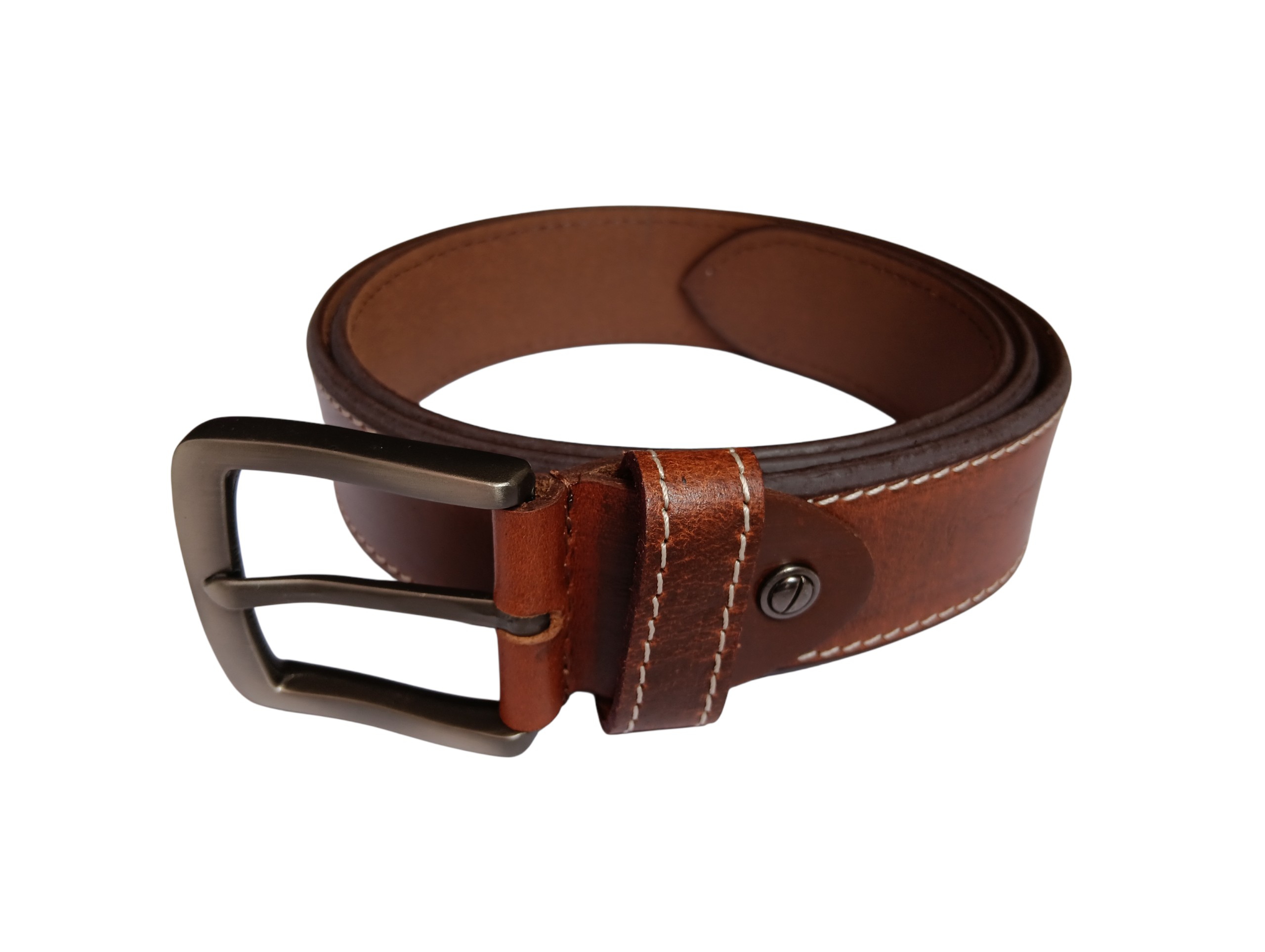 Tan Leather Casual Belt