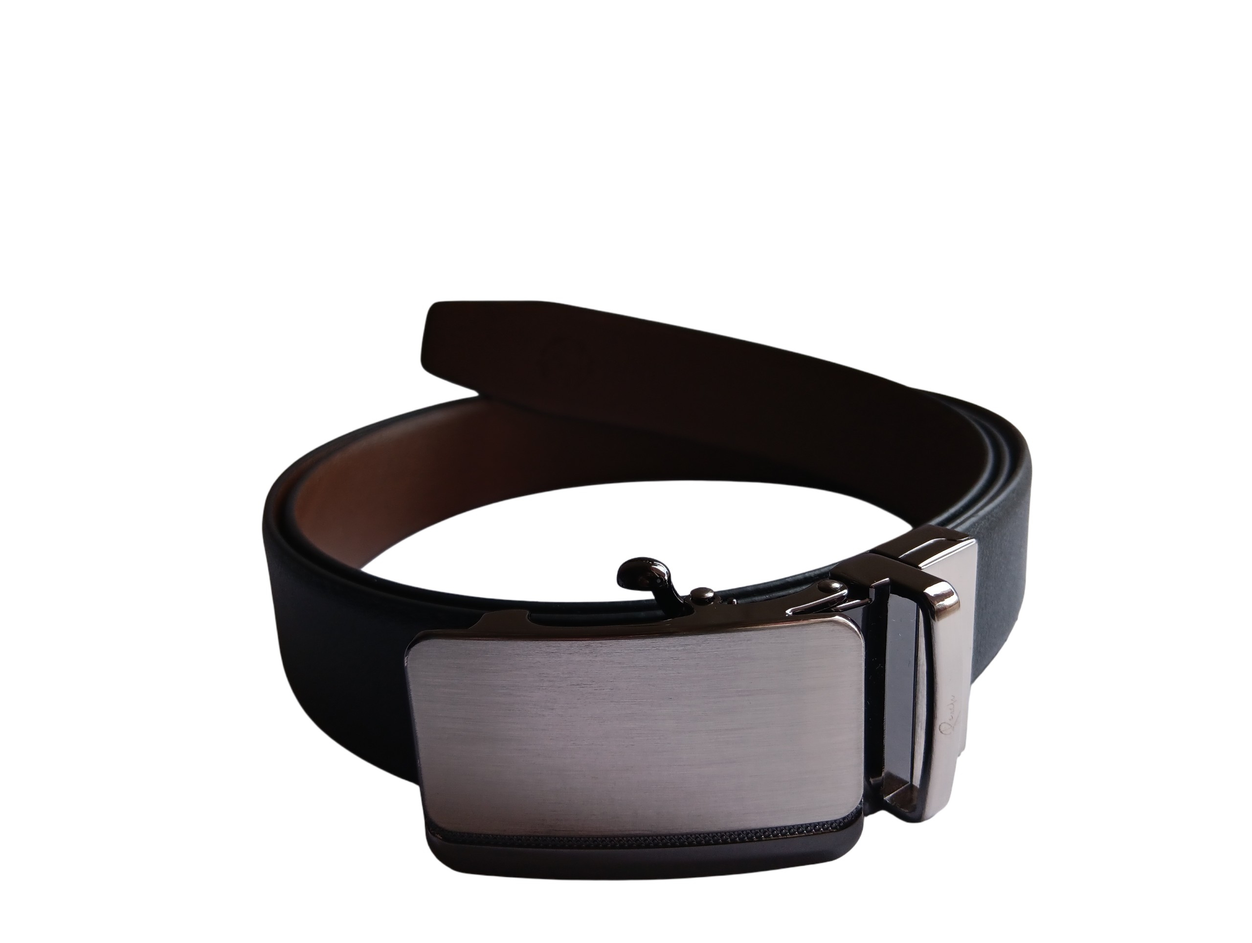Black & Brown Reversible Italian Leather Formal Belt - Image 3