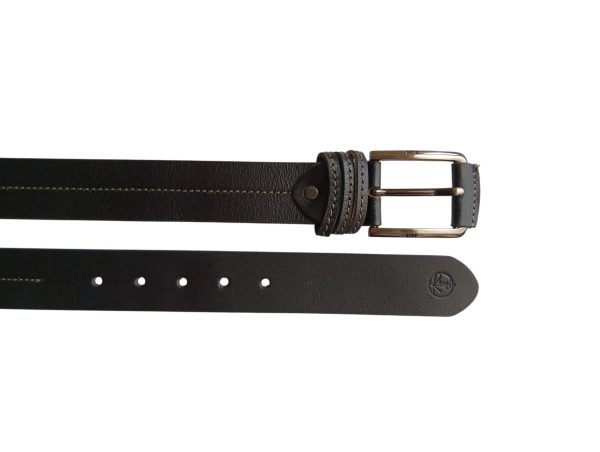 Black Leather Casual Belt