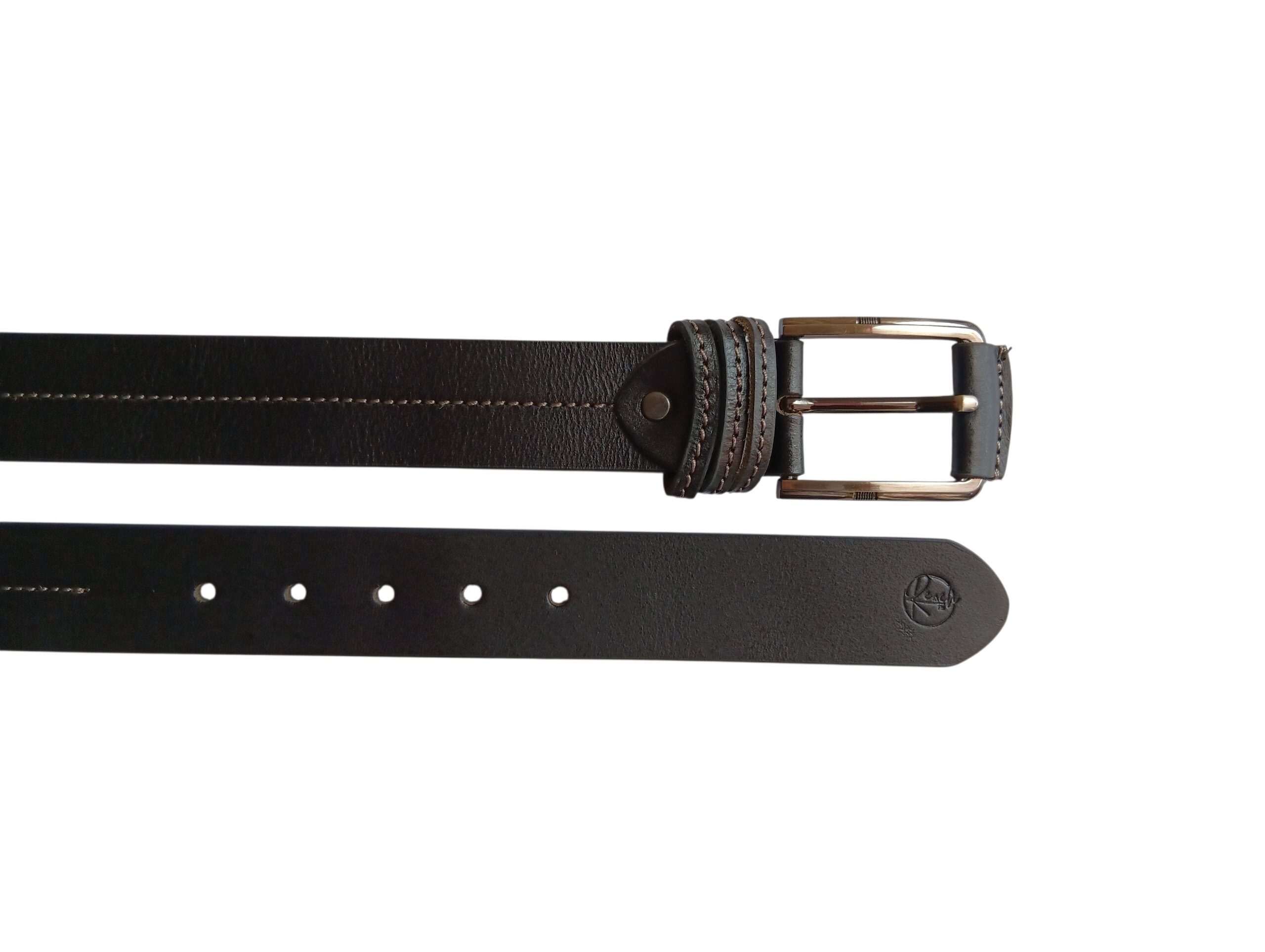Black Leather Casual Belt