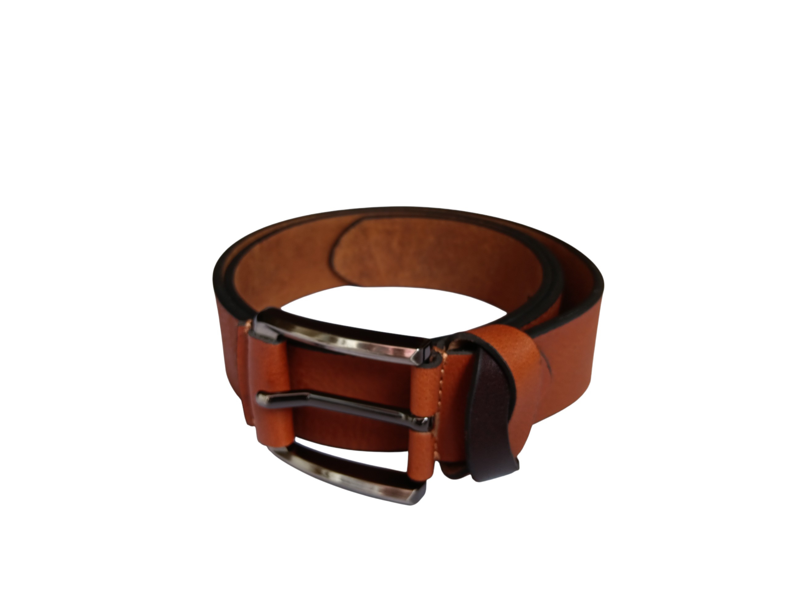 Tan Leather Casual Belt - Image 4
