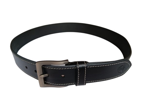 Black Leather Casual Belt