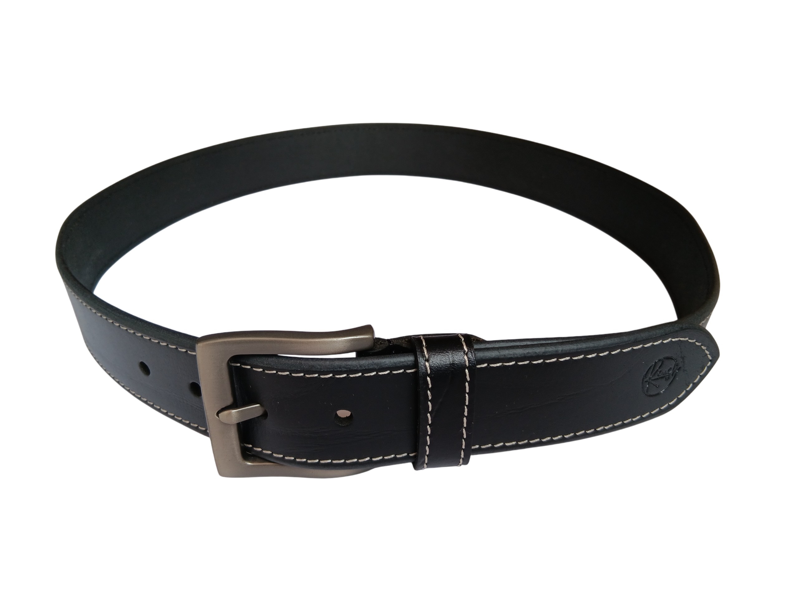 Black Leather Casual Belt