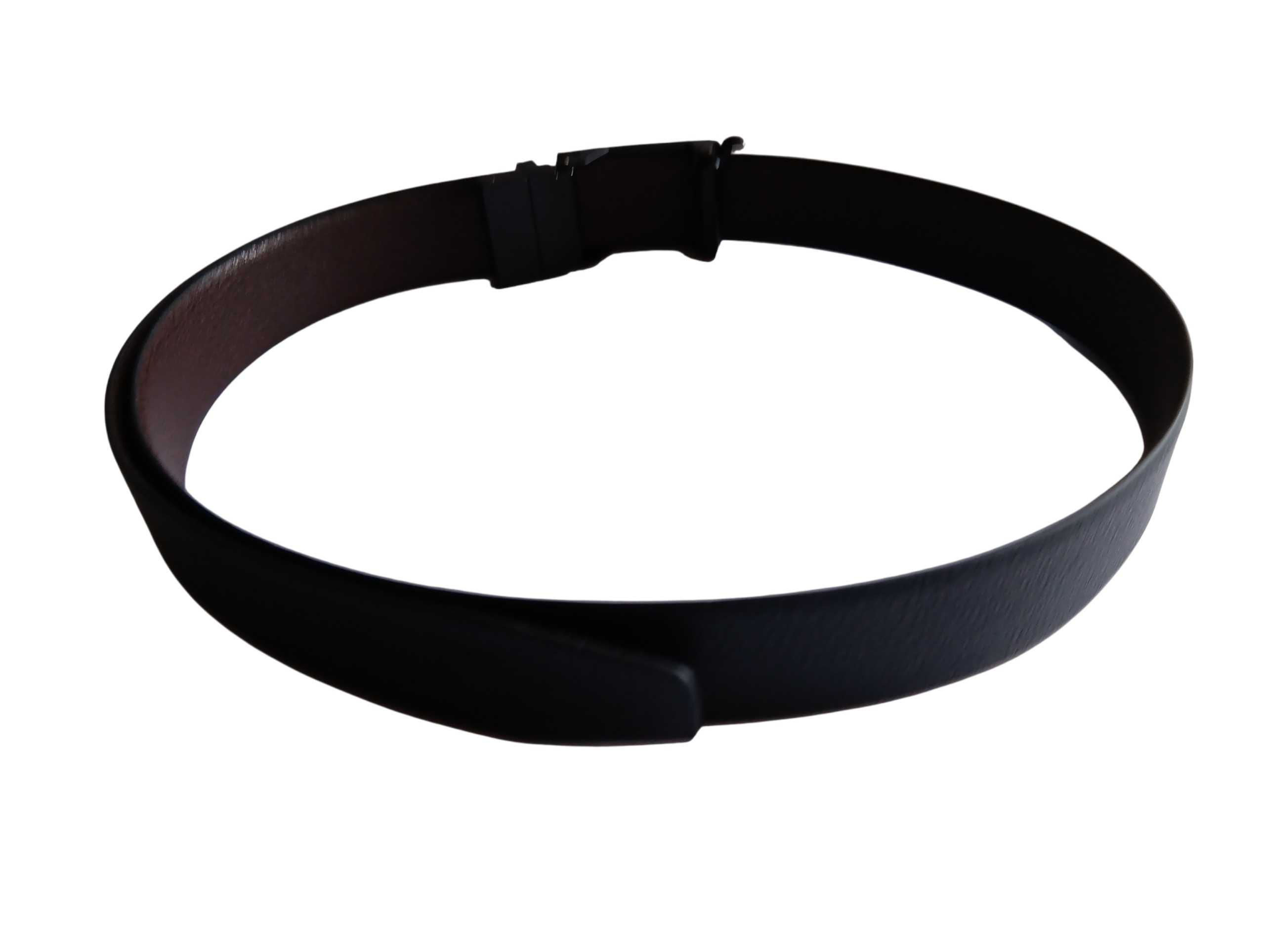 Black & Rust Reversible Italian Leather Formal Belt - Image 4