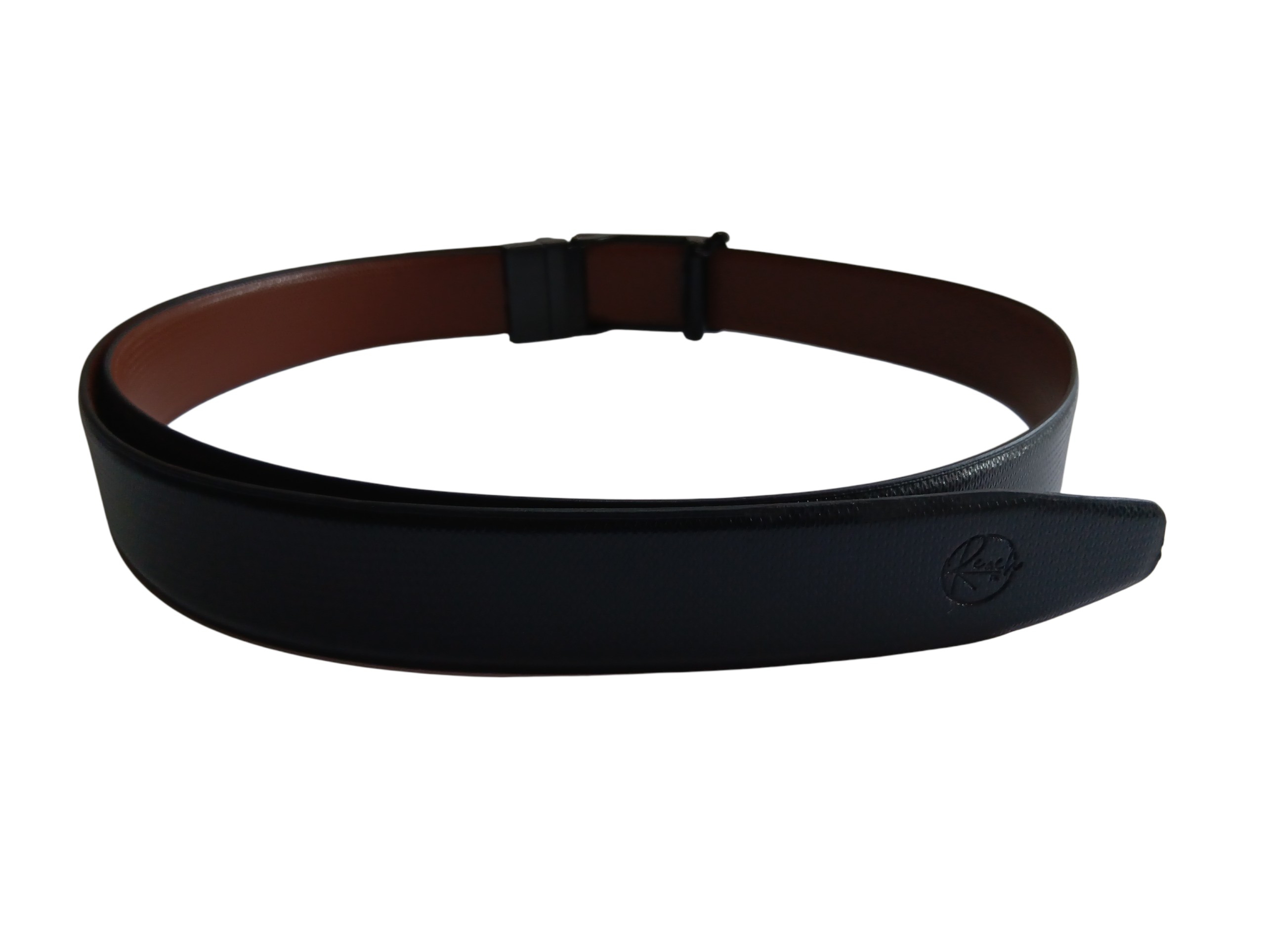 Black & Brown Reversible Italian Leather Formal Belt - Image 5