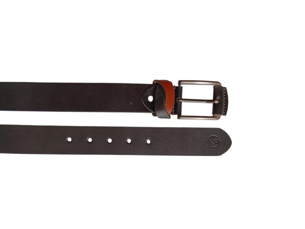 Black Leather Casual Belt