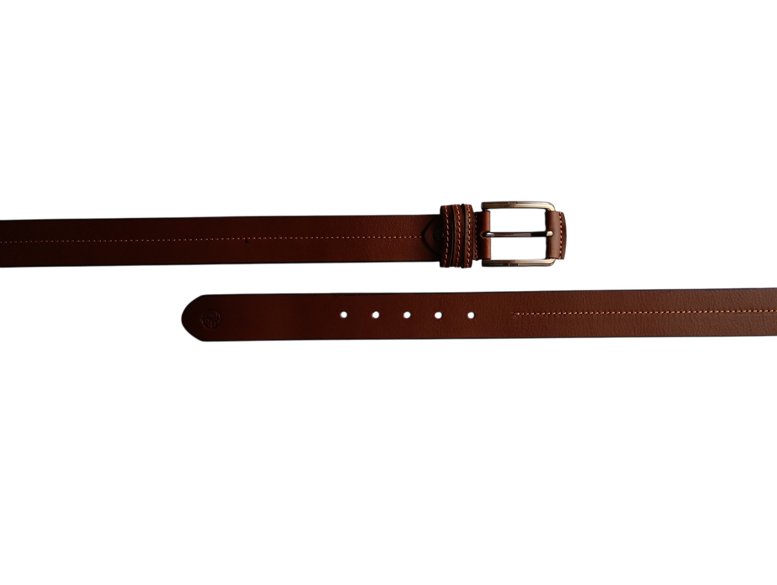 Tan Leather Casual Belt - Image 4