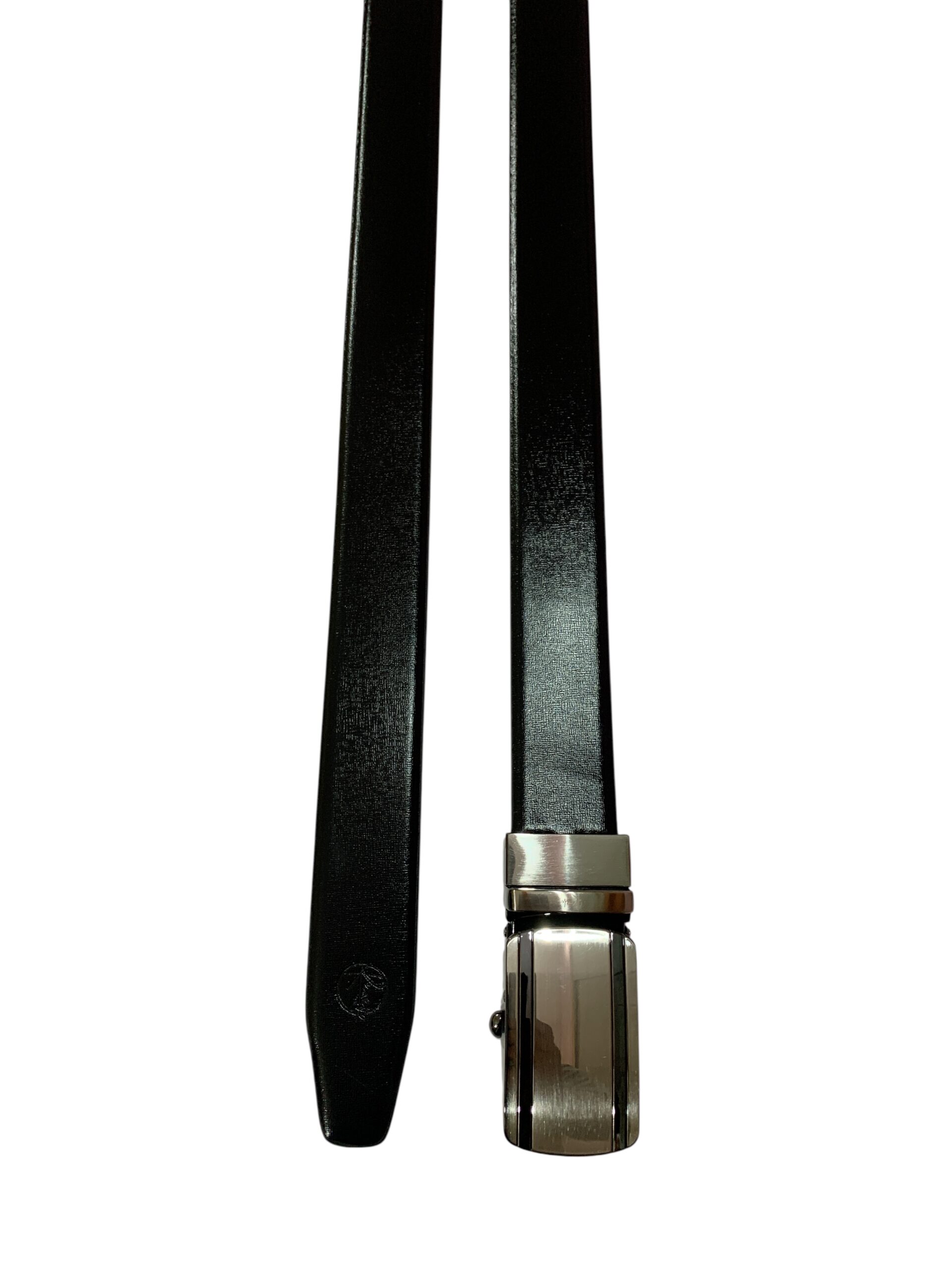 Black & Tan Reversible Italian Leather Formal Belt - Image 2