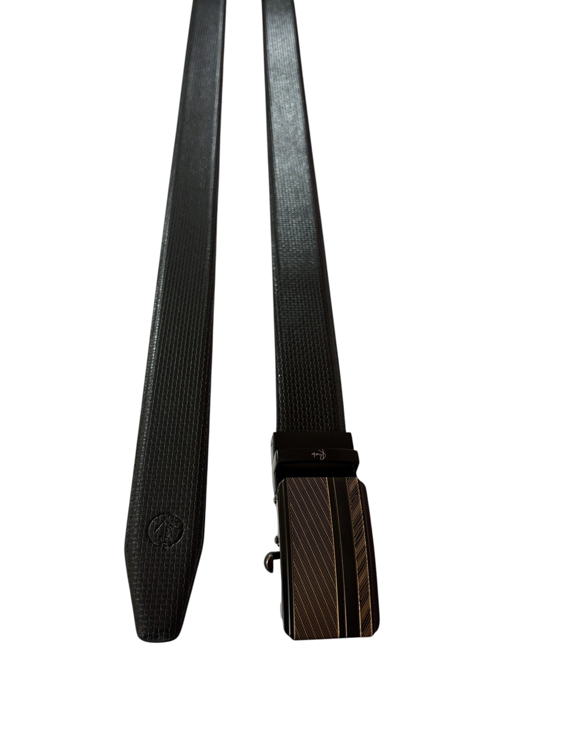 Black & Rust Reversible Italian Leather Formal Belt - Image 4